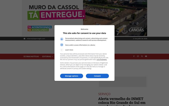 Screenshot of agenciagbc.com