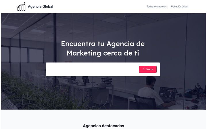 Screenshot ta' agenciaglobal.net