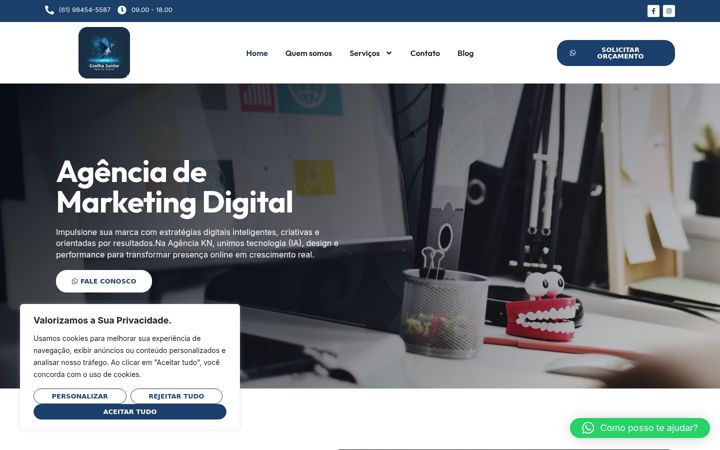 Screenshot of agenciagralhajunior.com