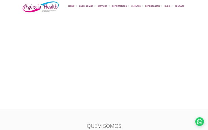 Screenshot ta' agenciahealth.com.br
