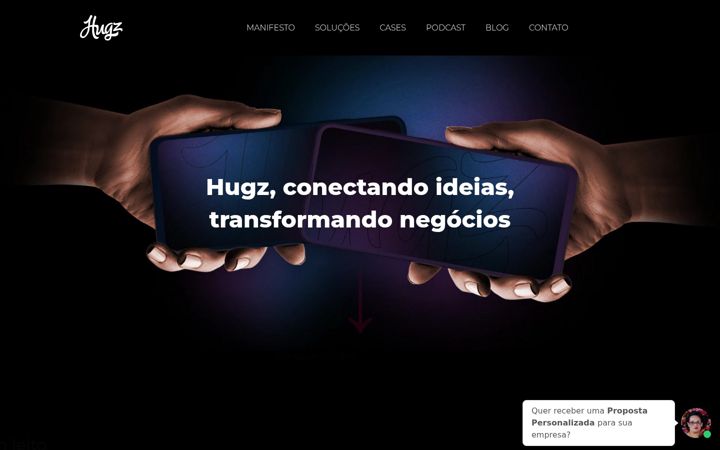 Screenshot του agenciahugz.com.br