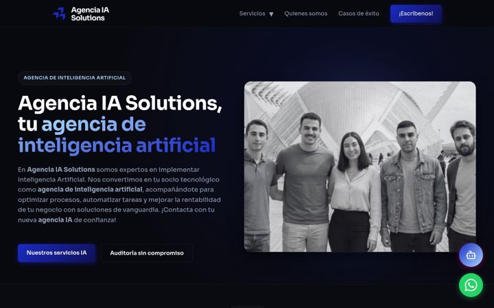 Ekrano kopija agenciaiasolutions.com