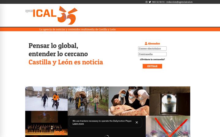 Ekrano kopija agenciaical.es