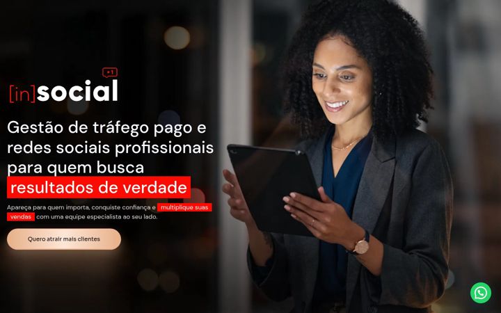 Screenshot of agenciainsocial.com