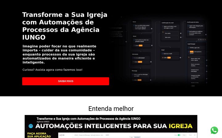 Ekrano kopija agenciaiungo.com.br