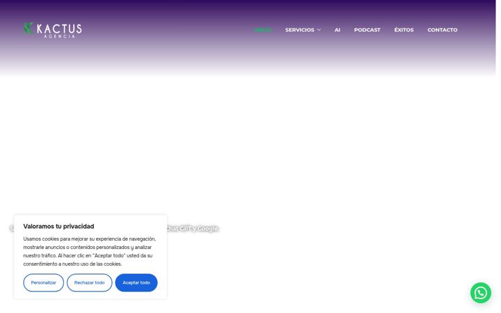 Screenshot ta' agenciakactus.com