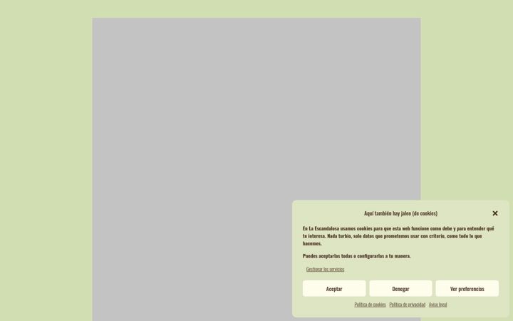 Screenshot ta' agencialaescandalosa.com