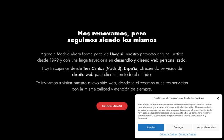 Screenshot ta' agenciamadrid.es