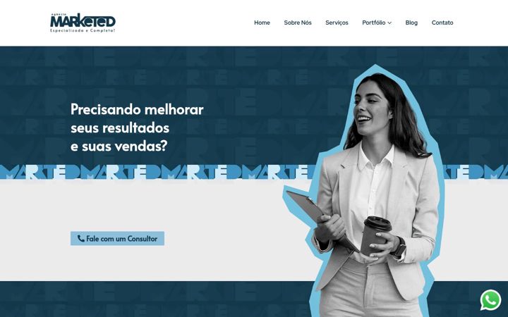 Screenshot ta' agenciamarketed.com.br