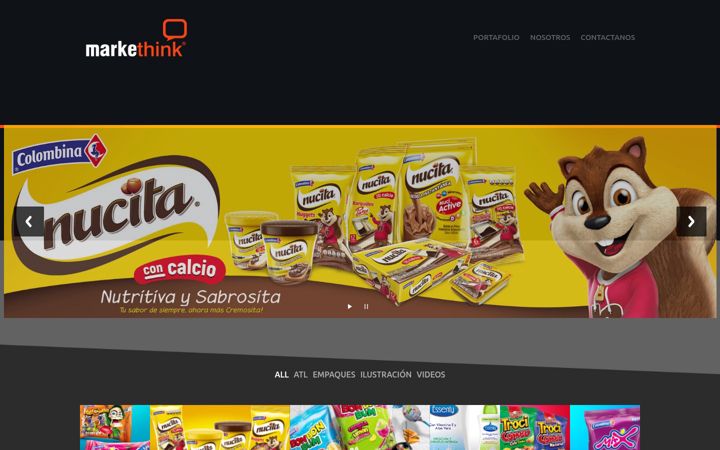 Screenshot ta' agenciamarkethink.com