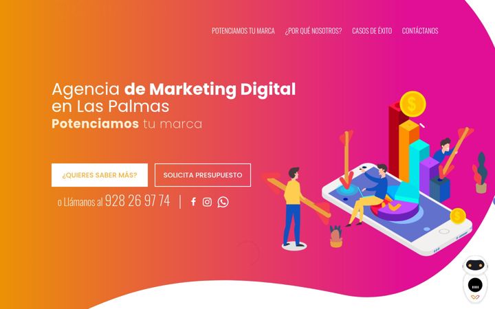 Screenshot ta' agenciamarketingdigitallaspalmas.es