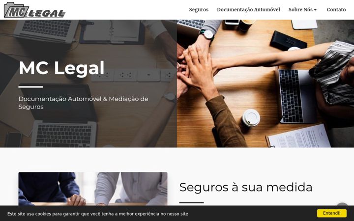 Screenshot of agenciamclegal.pt