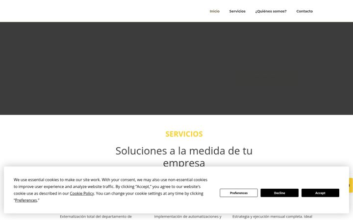Screenshot of agenciamgh.com