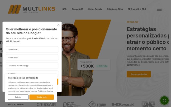 Zrzut ekranu agenciamultlinks.com.br