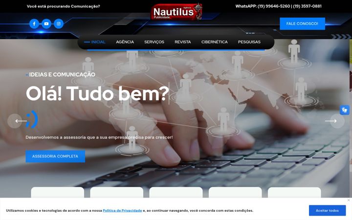 Screenshot του agencianautiluspublicidade.com.br
