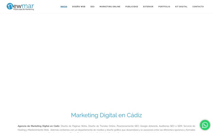 Screenshot of agencianewmar.es