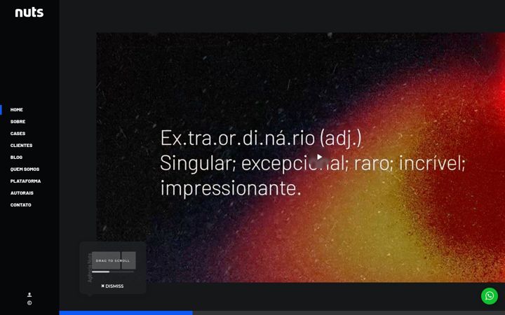 Screenshot of agencianuts.com.br