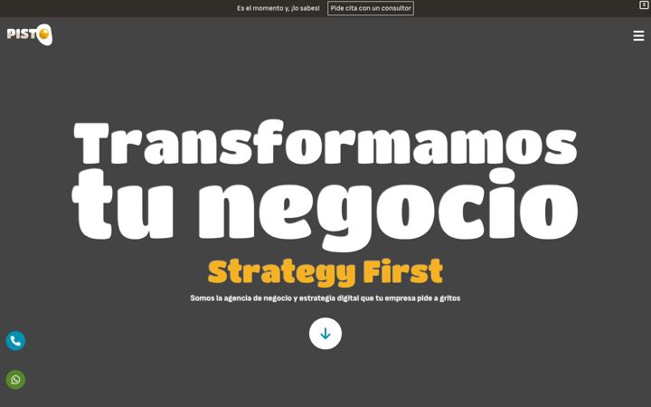 Screenshot ta' agenciapisto.com