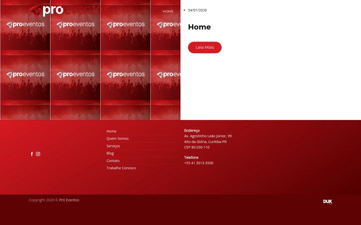 Screenshot of agenciaproeventos.com.br