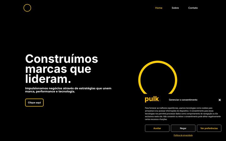 Screenshot of agenciapulk.com.br