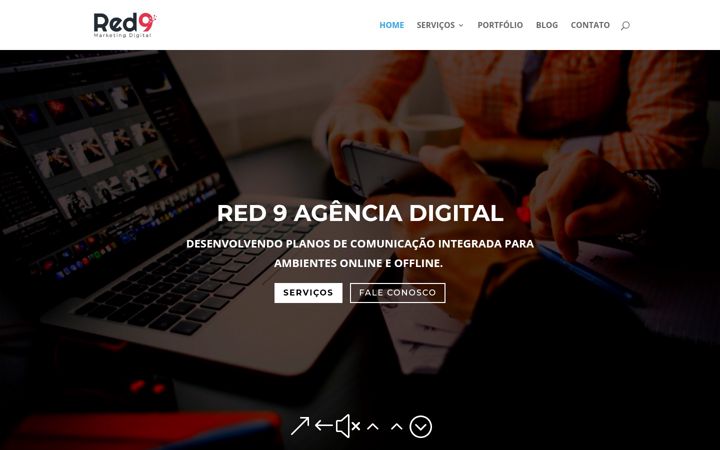 Screenshot of agenciared9.com.br