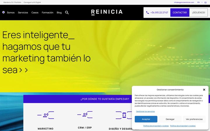 Screenshot of agenciareinicia.com