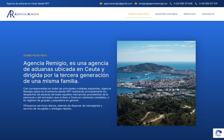Screenshot ta' agenciaremigio.es