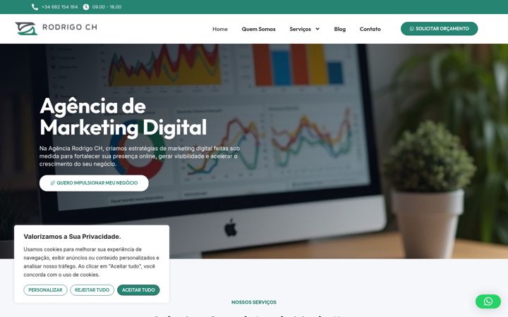 Screenshot of agenciarodrigoch.com