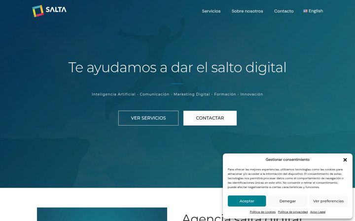 Screenshot of agenciasaltadigital.com