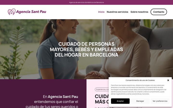 Screenshot of agenciasantpau.com