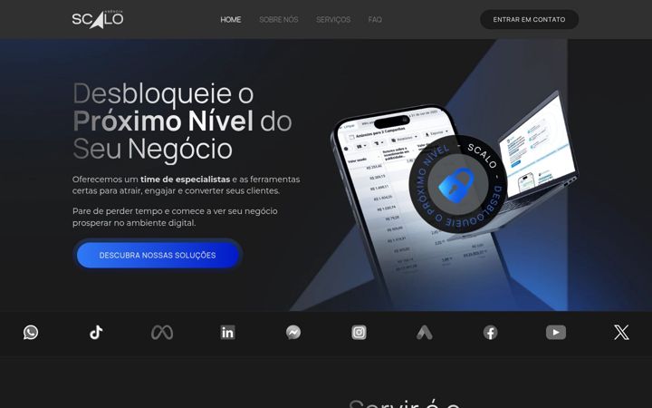Screenshot of agenciascalo.com.br