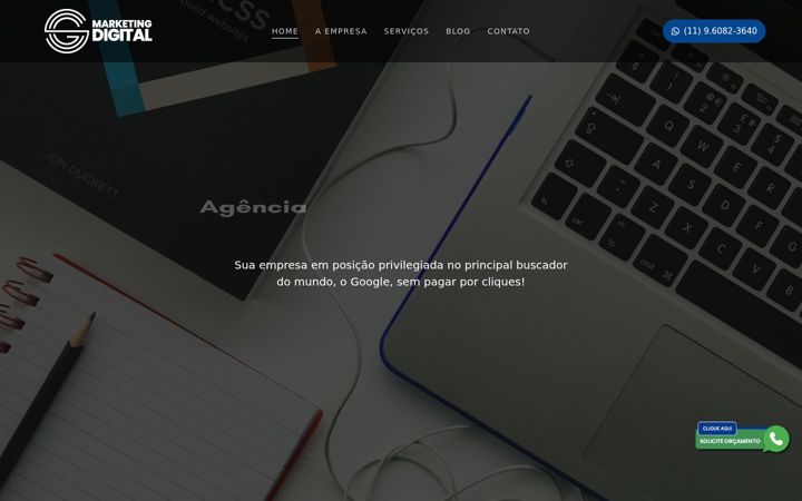 Screenshot of agenciascg.com.br