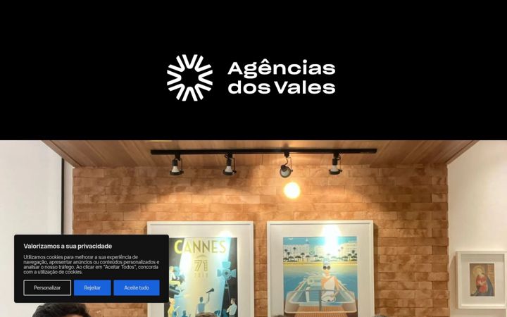 Screenshot of agenciasdosvales.com.br