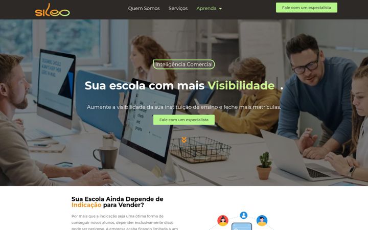 Screenshot di agenciasileo.com.br