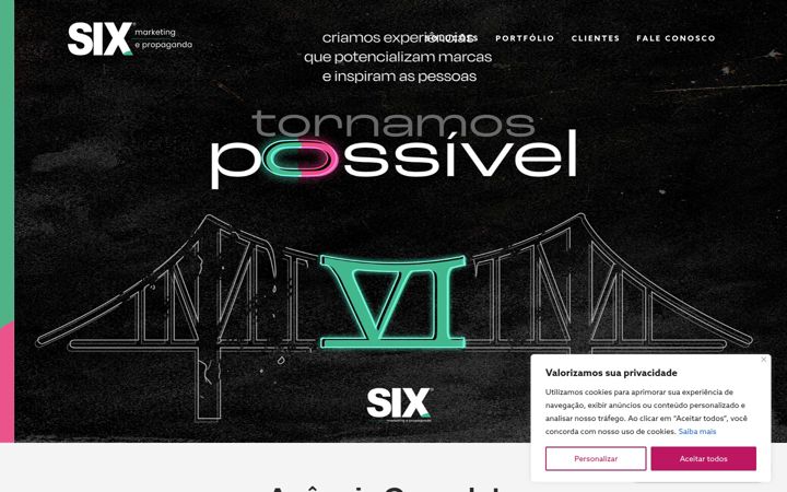 Screenshot di agenciasix.com.br