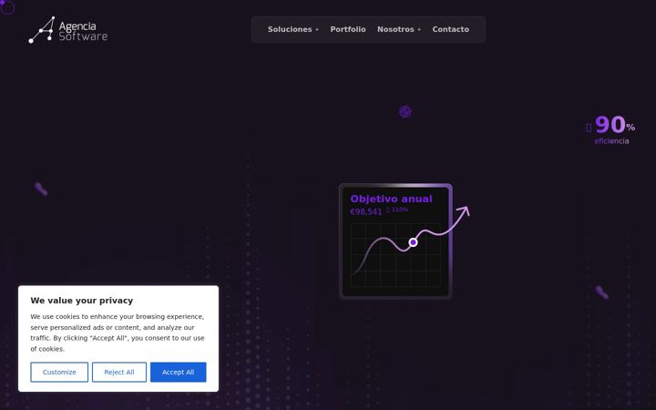 Screenshot von agenciasoftware.com