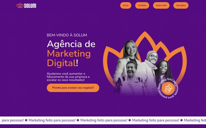 Posnetek zaslona agenciasolum.com.br