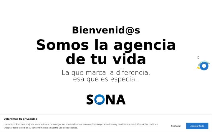 Screenshot von agenciasona.es