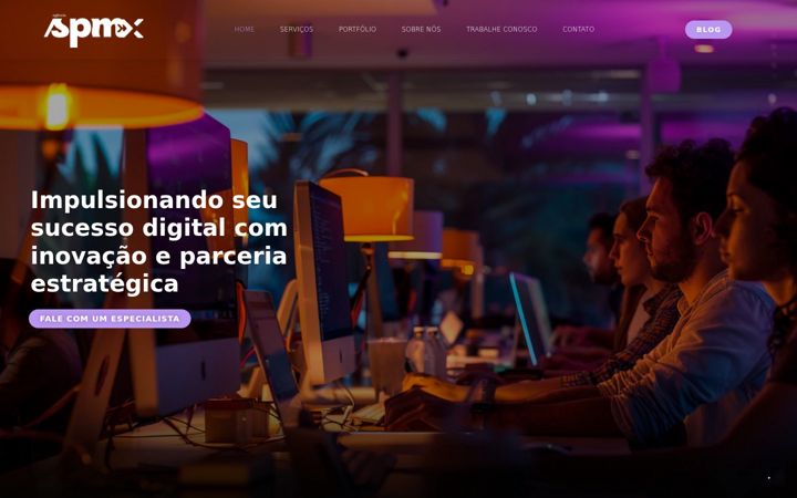 Captură de ecran a agenciaspmx.com.br