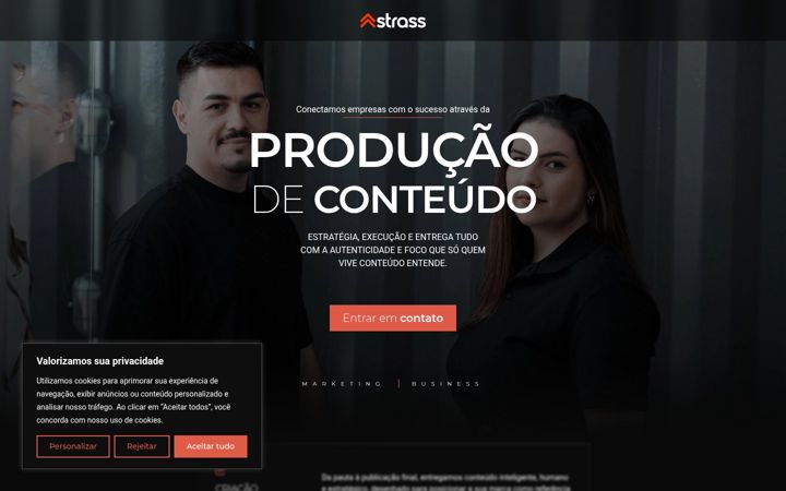 Screenshot ta' agenciastrass.com.br