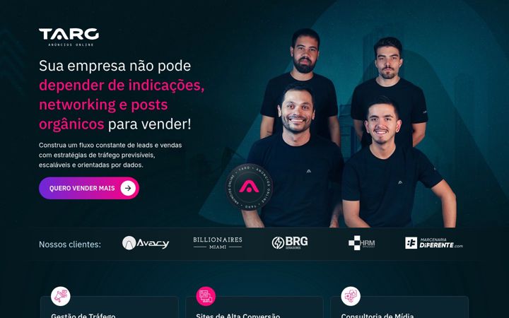 Screenshot ta' agenciatarg.com.br