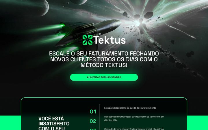 Screenshot of agenciatektus.com.br