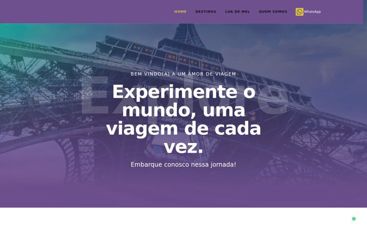 Screenshot of agenciaumamordeviagem.com