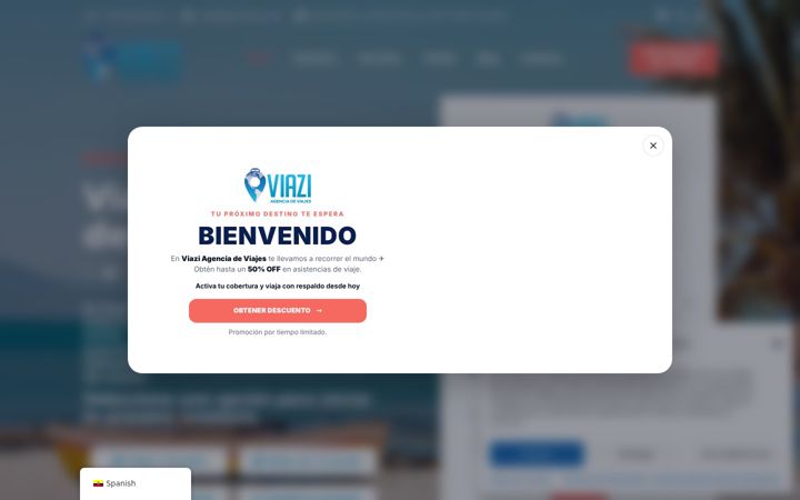 Screenshot of agenciaviazi.com