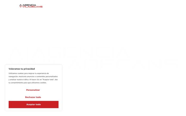 Screenshot of agenciaviladecans.com