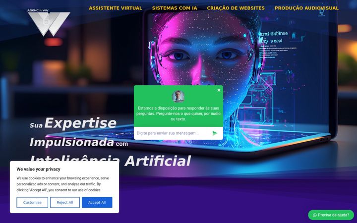 Screenshot of agenciavw.com.br