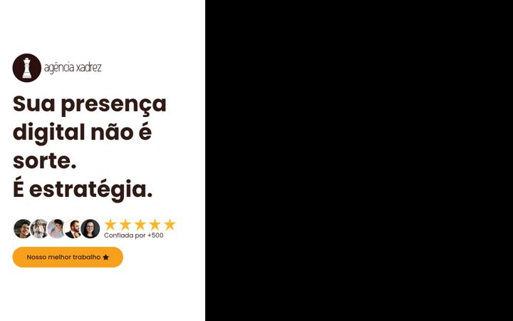 Screenshot of agenciaxadrez.com.br