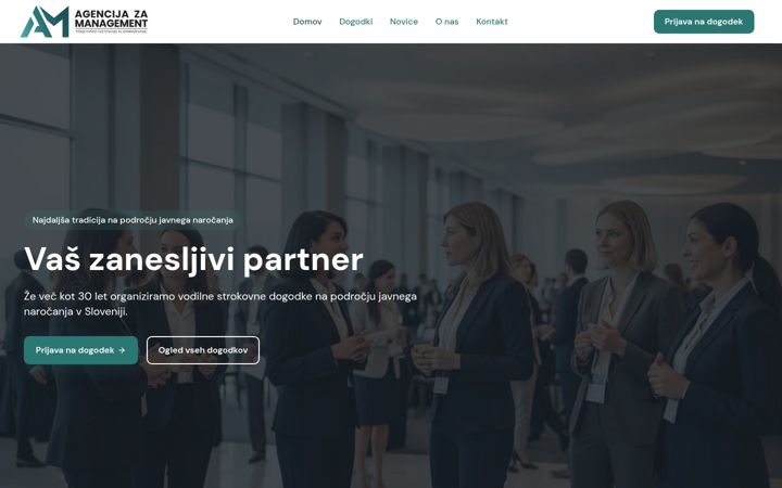 Screenshot of agencija-management.si