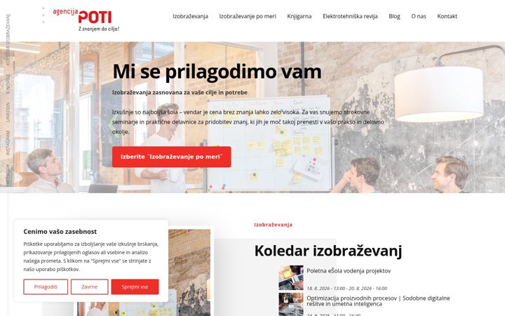 Screenshot of agencija-poti.si