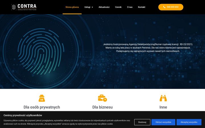Screenshot of agencja-contra.pl